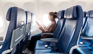 How to read a book on a plane